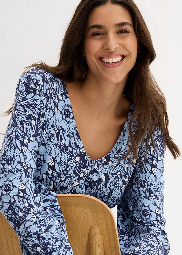Maxi jurk van een zachte viscose-elastanmix, bonprix
