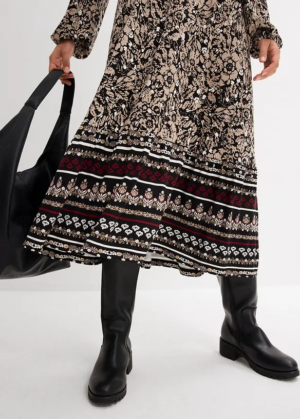 Maxi jurk van een zachte viscose-elastanmix, bonprix