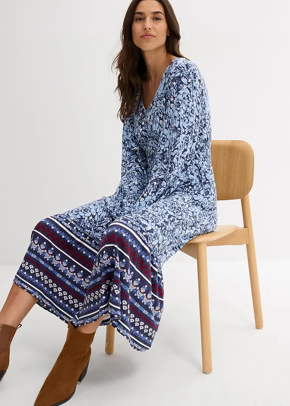Maxi jurk van een zachte viscose-elastanmix, bonprix