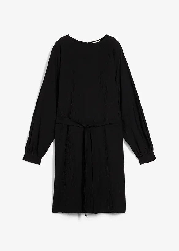 Mini jurk met structuur in een viscosemix, bonprix