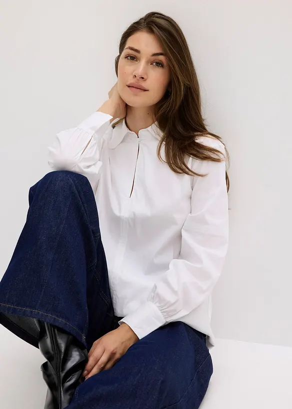 Oversized blouse met volumineuze mouwen, bonprix