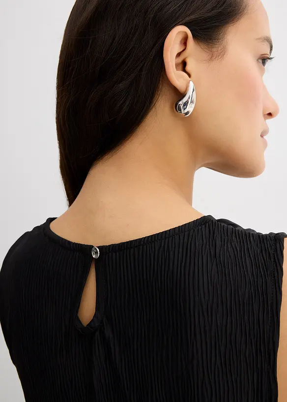 Blouse van gestructureerde crinkle, bonprix