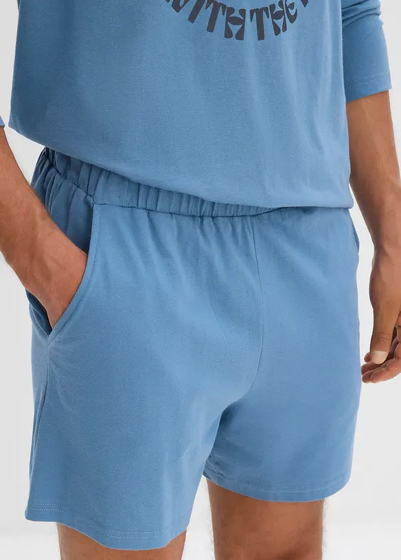 Shortama met lange mouwen van biologisch katoen, bonprix