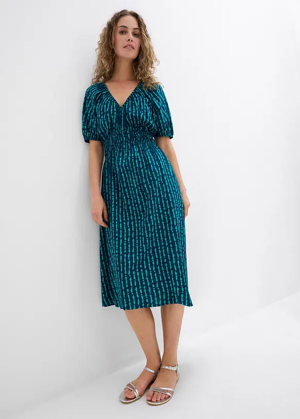 Midi jurk van zachte viscose, bonprix