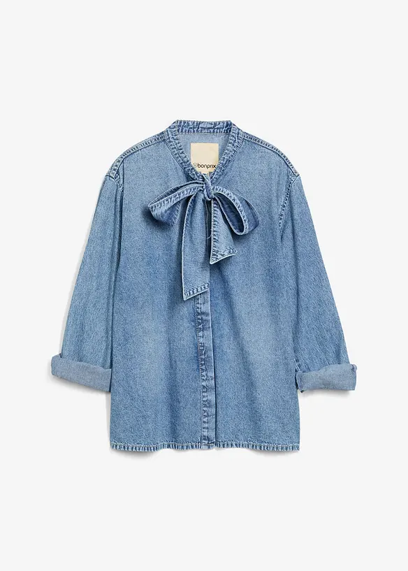 Spijkerblouse van puur katoen, bonprix