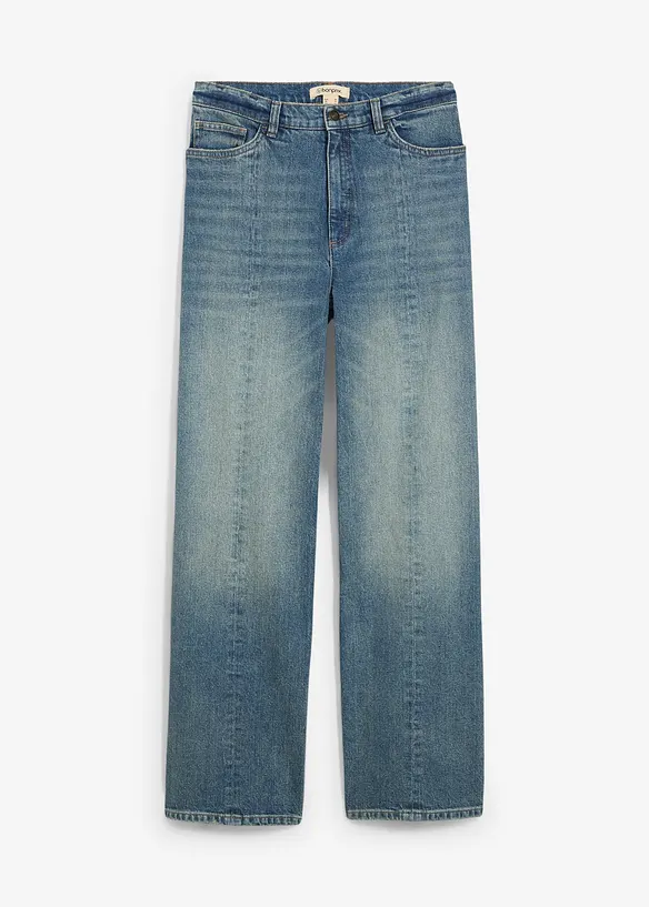 Straight jeans, high waist, low stretch, bonprix