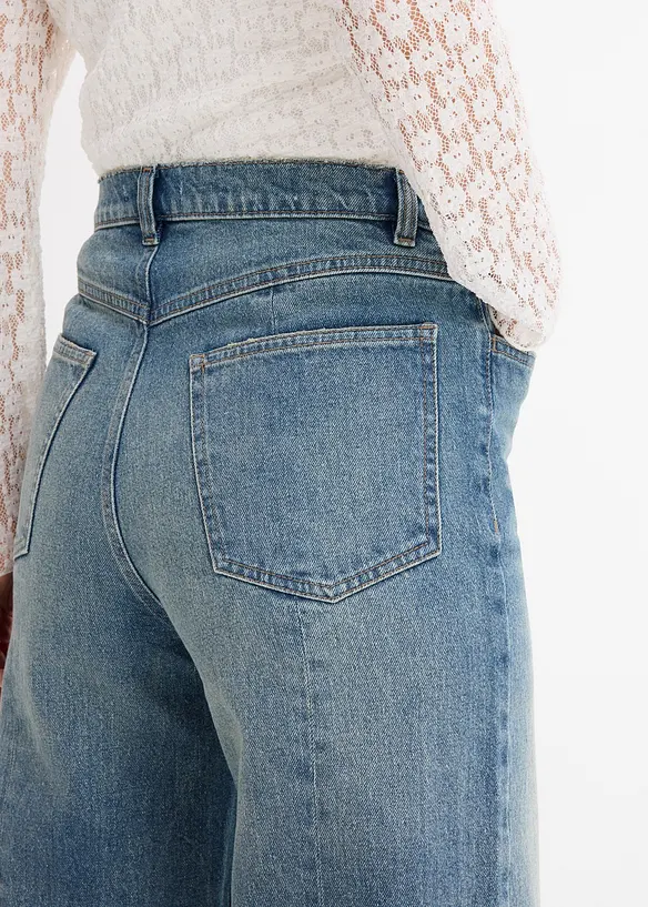 Straight jeans, high waist, low stretch, bonprix