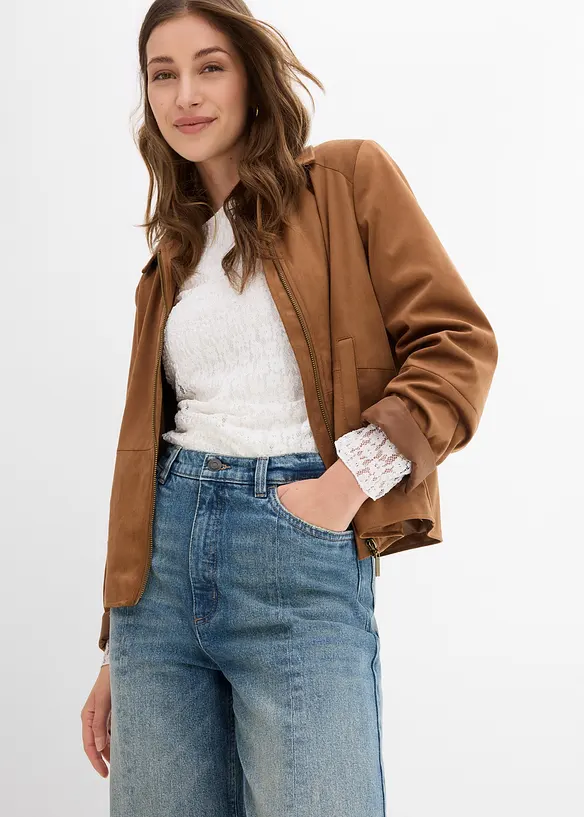 Straight jeans, high waist, low stretch, bonprix