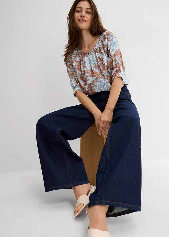 Blouse in een fijne viscosemix, bonprix