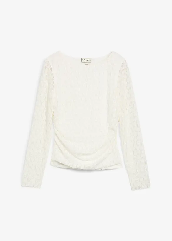 Longsleeve van kant, bonprix