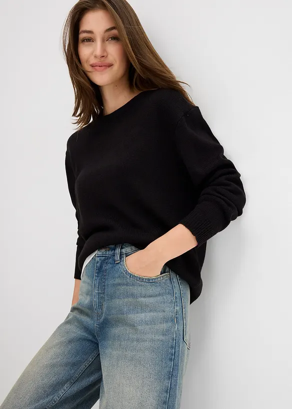 Wide leg jeans, high waist, bonprix