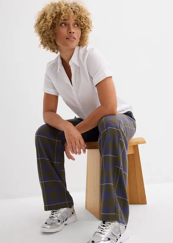 Flanellen broek van puur biologisch katoen, bonprix