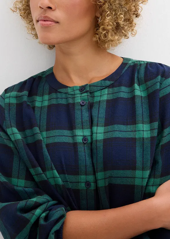 Flanellen blouse van puur katoen, bonprix