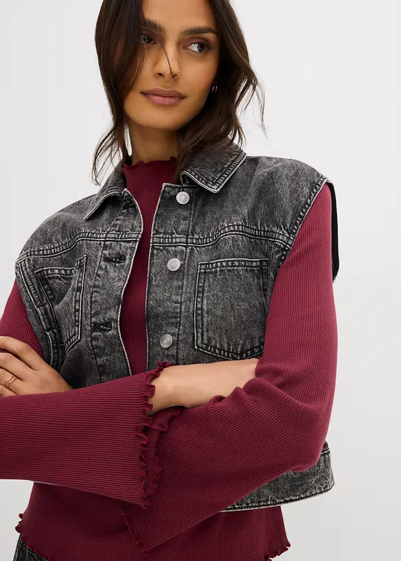 Geribd shirt van puur katoen, bonprix