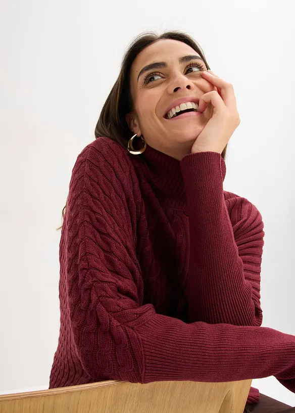 Oversized poncho trui, bonprix
