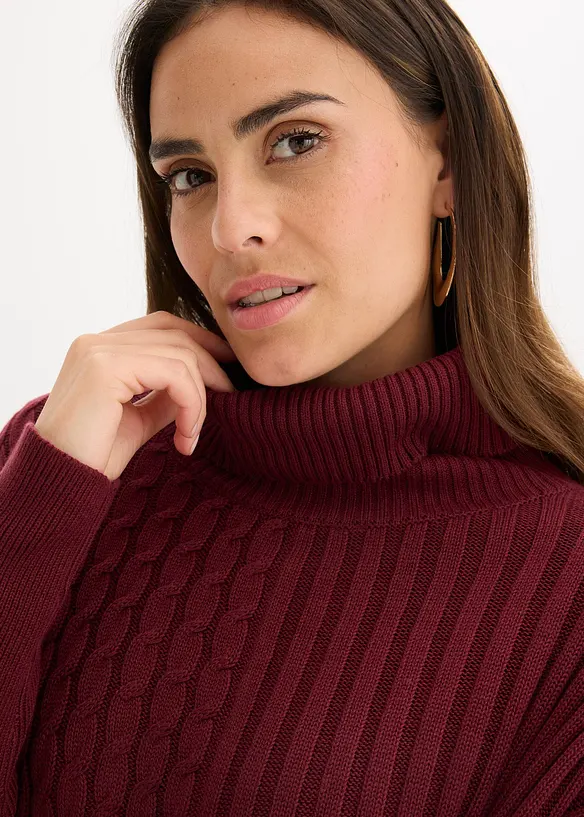 Oversized poncho trui, bonprix