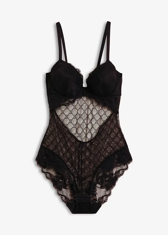 Body met decoratieve mesh, bonprix