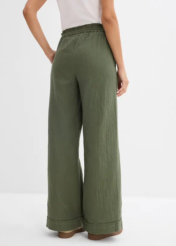 Instapbroek van luchtige mousseline, bonprix