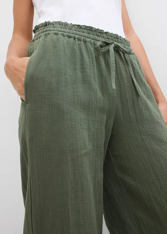 Instapbroek van luchtige mousseline, bonprix