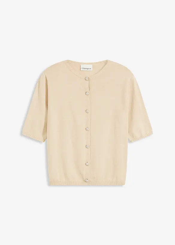 Vest met korte mouwen in een viscosemix, bonprix