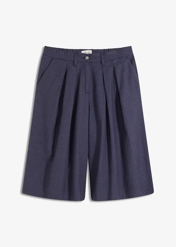 Bermuda met bandplooien, bonprix