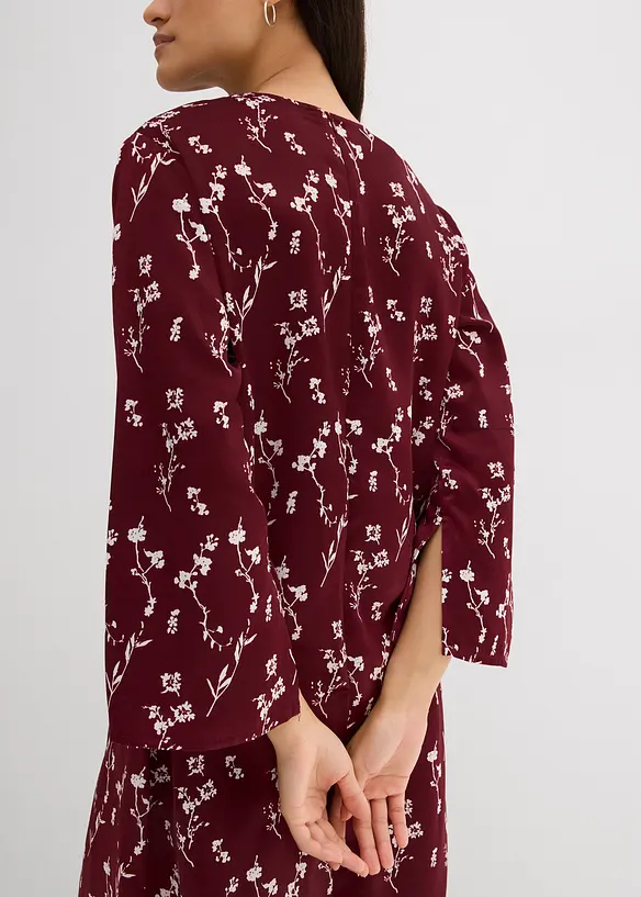 Gebloemde midi jurk van viscose, bonprix
