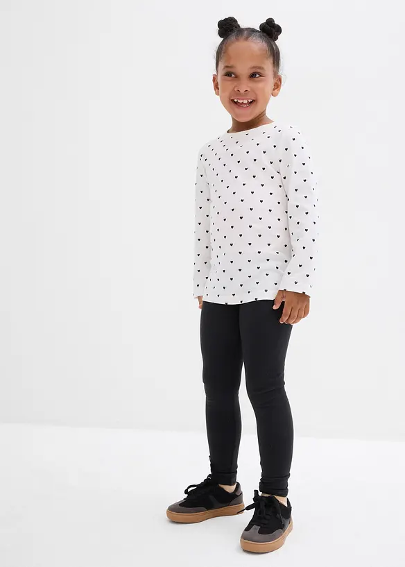 Longsleeve van biologisch katoen (set van 3), bonprix