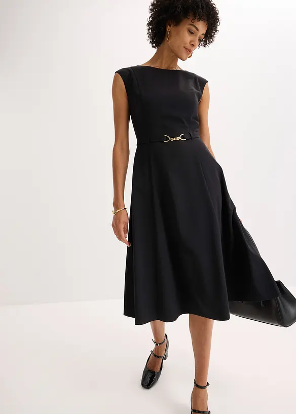 Jurk met riem (2-dlg.), bonprix