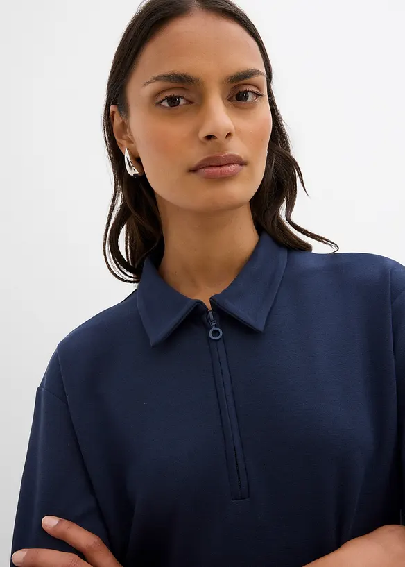 Poloshirt van viscosemix, bonprix
