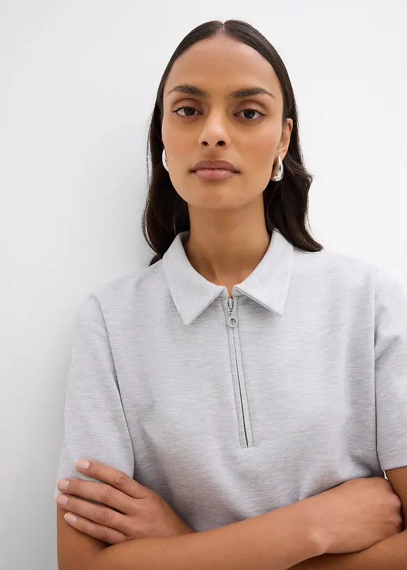 Poloshirt van viscosemix, bonprix