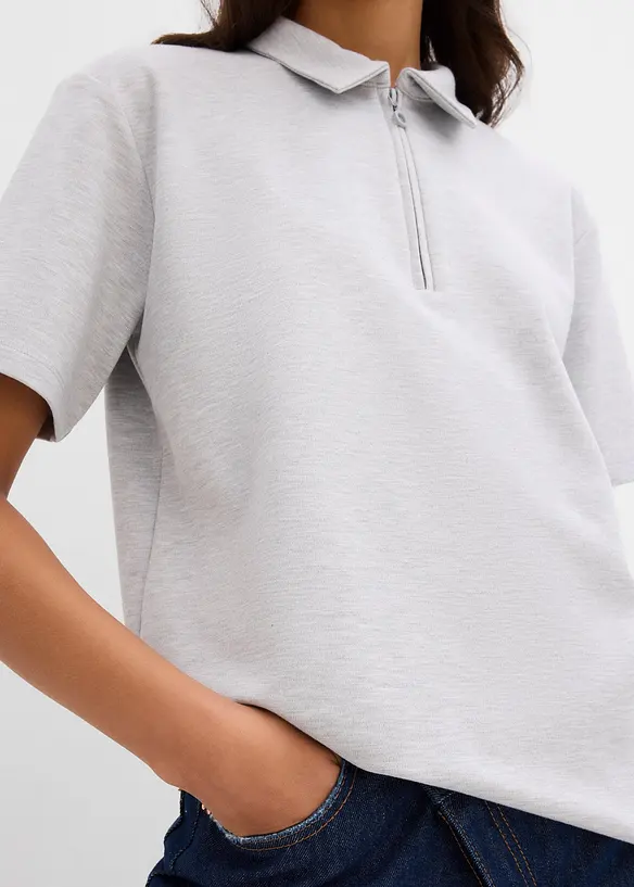 Poloshirt van viscosemix, bonprix