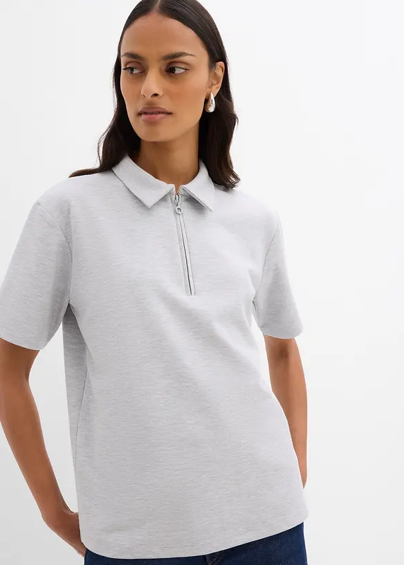 Poloshirt van viscosemix, bonprix