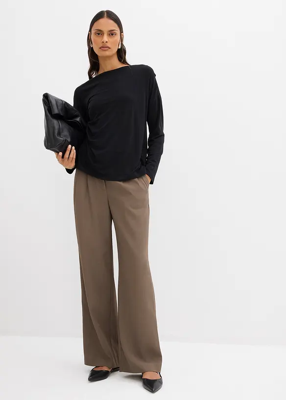 Longsleeve van viscosemix, bonprix
