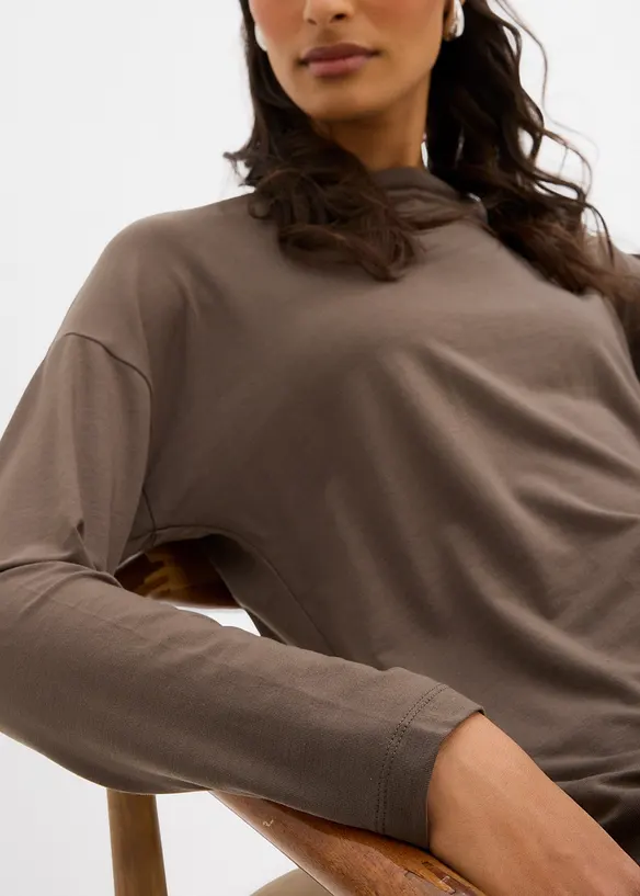 Longsleeve van viscosemix, bonprix