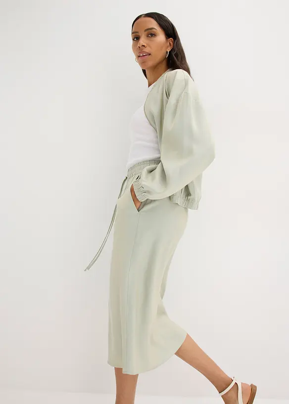 Midirok van glanzend materiaal, bonprix