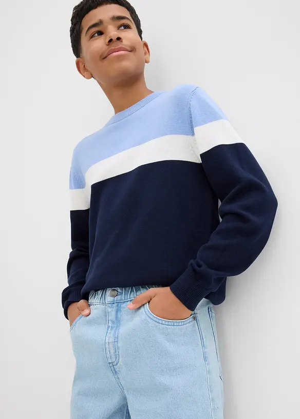 Loose fit instapjeans, straight, bonprix