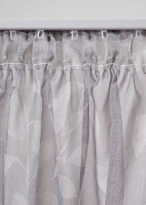 Transparant gordijn met gerecycled polyester (1 stuk), bonprix