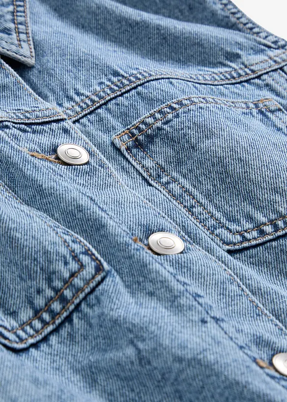 Jeans gilet van katoen, bonprix
