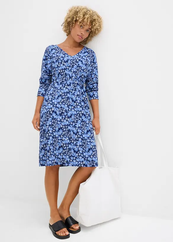 Jersey jurk van crêpe, bonprix