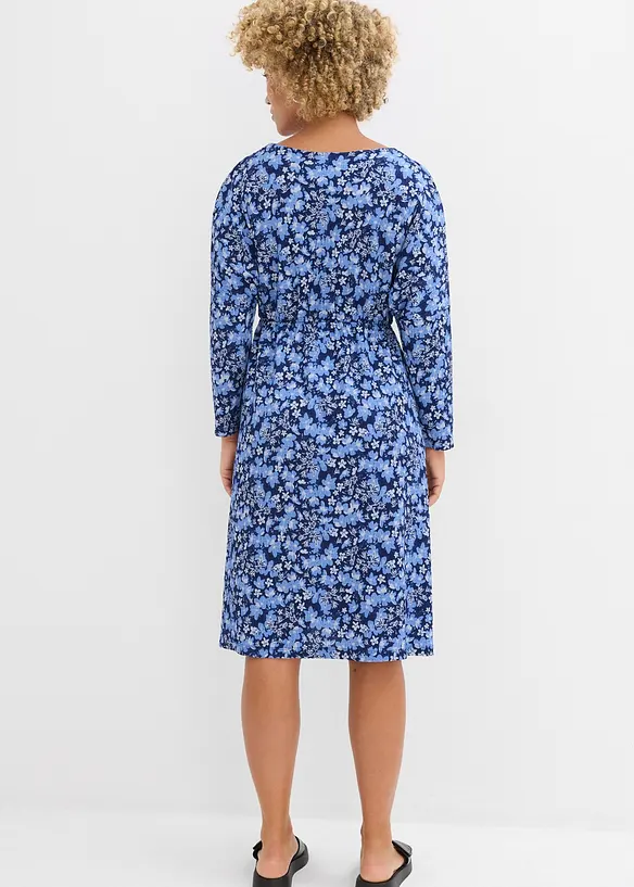 Jersey jurk van crêpe, bonprix