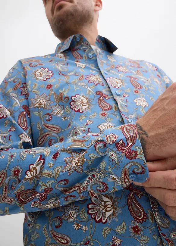 Business overhemd van puur katoen, slim fit, bonprix
