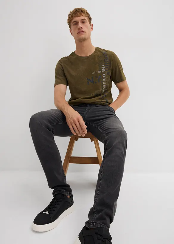 Slim fit stretch jeans, straight, bonprix