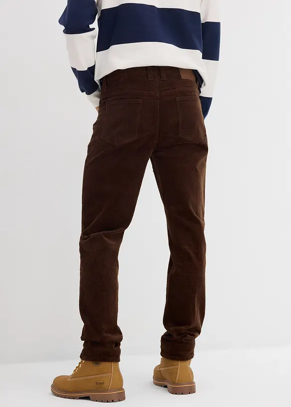 Slim fit stretch corduroy broek met comfort fit, bonprix