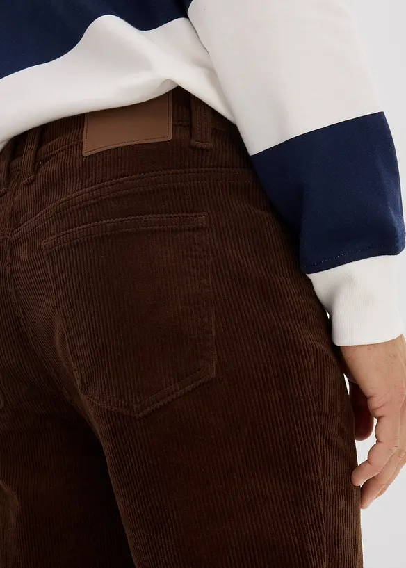 Slim fit stretch corduroy broek met comfort fit, bonprix