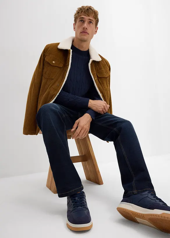 Classic fit stretch jeans, straight, bonprix