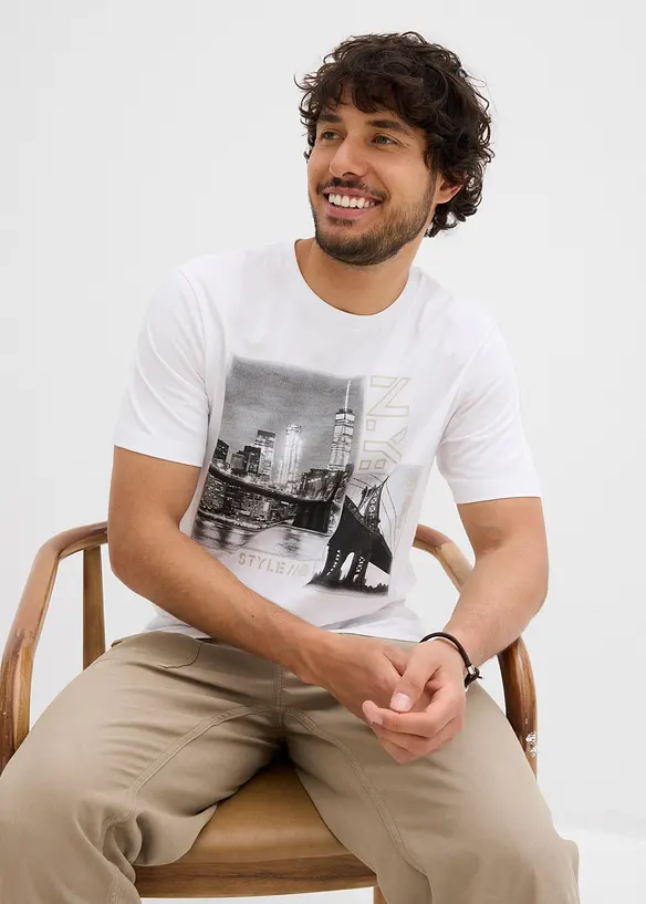 T-shirt van puur biologisch katoen, bonprix