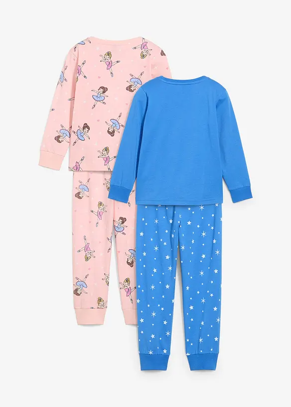 Pyjama van biologisch katoen (4-dlg. set), bonprix
