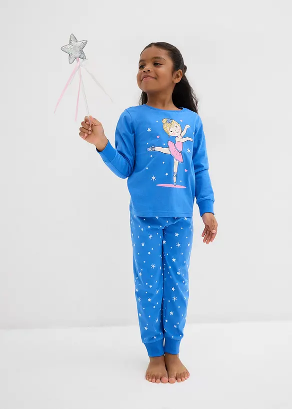 Pyjama van biologisch katoen (4-dlg. set), bonprix