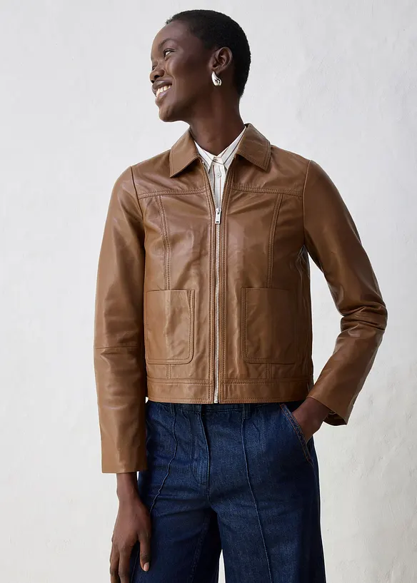 Leren jas, bonprix