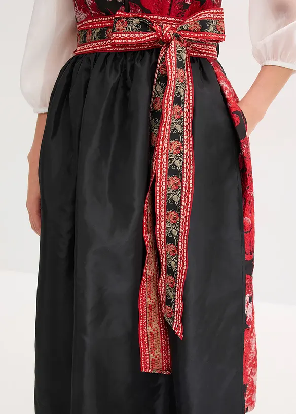 Dirndl met schort met borduursel (2-dlg. set), bonprix